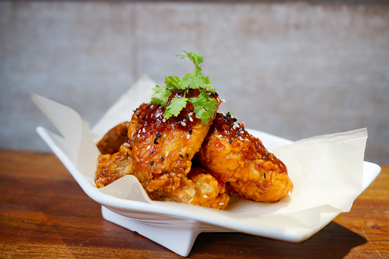 Garlic Korean Spicy Wings FRESQA Bistro by BATIQA Hotels