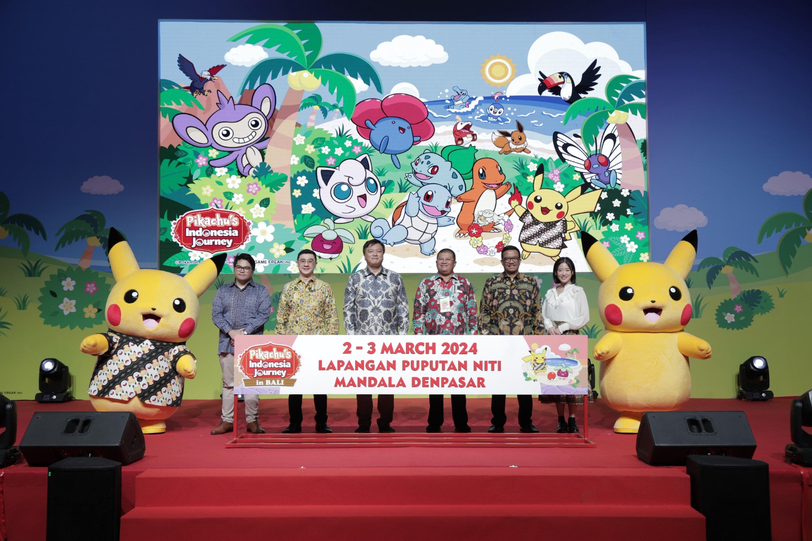 Pikachu Tur Indonesia Ada Jet Khusus, Event, dan Pikachu Berkemeja Batik