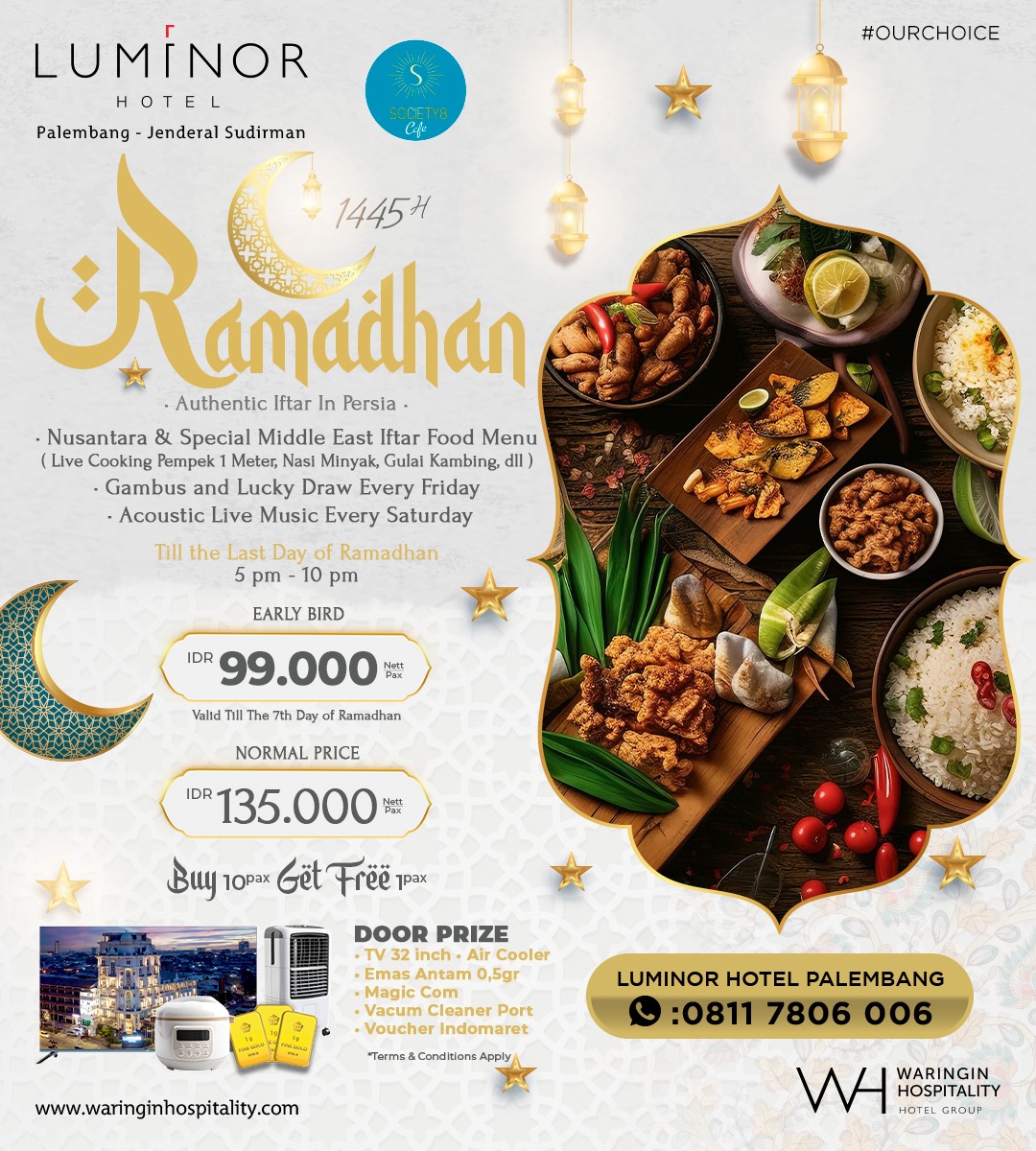 Ramadhan Asyik Ala Timur Tengah Penuh Kejutan di Luminor Hotel Palembang!