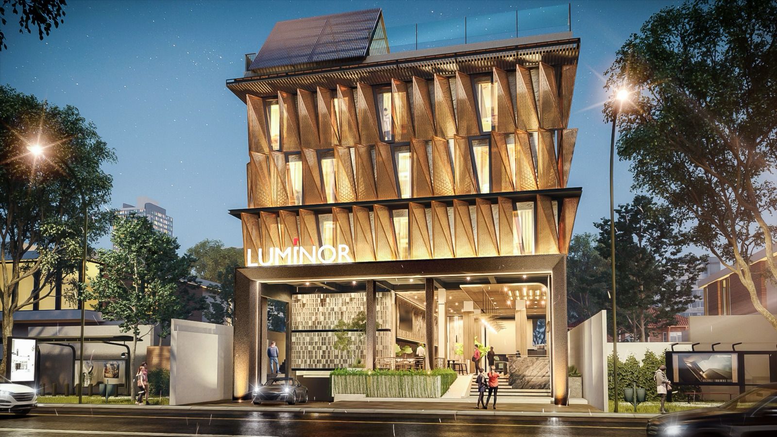 Tampak Depan Luminor Hotel Seminyak Bali