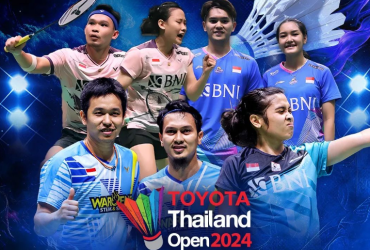 Gregoria Mariska Tunjung dan Komang Ayu Cahya Dewi berhasil lolos ke babak 16 besar Thailand Open 2024 sumber: ig rctiplusofficial